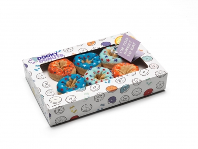 *Donut Socks Blueberry Orange 3 pr