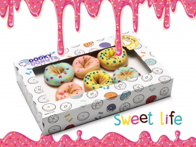 *Donut Socks Tutti Frutti 3 pr