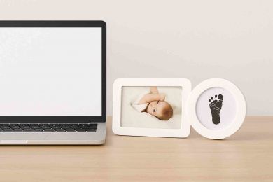 HAPPY HANDS Inkless Photo Frame Mustejälki-/kuvakehys