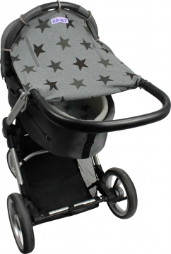 Dooky Universal Cover Grey Stars