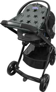 Dooky Universal Cover Grey Stars