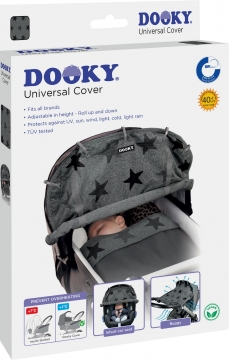 Dooky Universal Cover Grey Stars