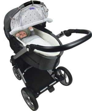 Dooky Universal Cover Light Grey Crowns