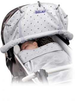 Dooky Universal Cover Light Grey Crowns