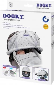 Dooky Universal Cover Light Grey Crowns