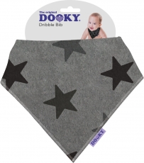 *Dooky Dribble Bib Grey Star