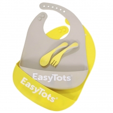 *EASYTOTS Silicone Soft Roll Up Ruokakaukalot+Lusikka&Haarukka