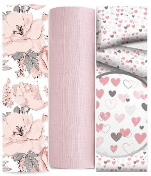 EGAKids Harsoliinat 100% puuvillaa 60x80 cm 3 kpl 0213