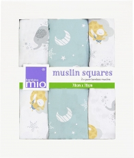 BAMBINO MIO MuslinSquares BAMBUHARSOLIINAT 3 kpl Dreamland