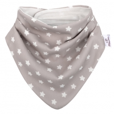 BIBETTA Baby Dribble Bib kaulalappu Grey Star