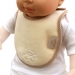 BIBETTA Plush Newborn Baby Bib, Cream