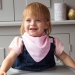 BIBETTA Baby Dribble Bib kaulalappu Pink Star