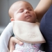 BIBETTA Plush Newborn Baby Bib, Cream