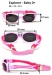 RKS Explorer Aurinkolasit 0+ PINK/HOTPINK