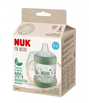 *NUK for Nature Temp Control Learner Bottle Nokkapullo 6 kk+ 150ml  