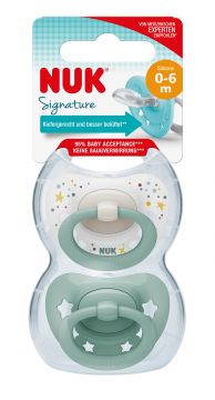 NUK Signature Silikoni 0-6 kk Huvitutit 
