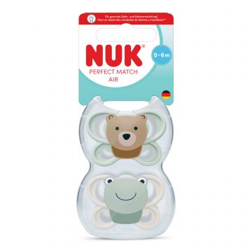 NUK Perfect Match Air Silikoni 0-6 kk HUVITUTIT