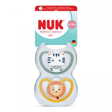 NUK Perfect Match Air Silikoni 6-18 kk HUVITUTIT