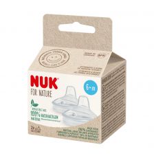 NUK for NATURE Silikoni Vaihtonokka  2 kpl