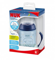 NUK First Choice Learner Bottle Nokkapullo Night 6-18 kk, 150ml 