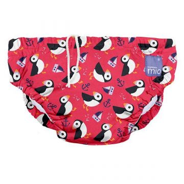 BAMBINO MIO SwimNappy Uimavaippahousut,  M 6-12 kk (7-9 kg) Puffin Parade