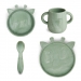 *nuuroo Ruokailusetti sil Lykke Kirahvi 4pack light green mix