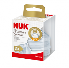 *NUK Nature Sense Silikonipullotutit, 0-6kk M