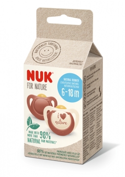 *NUK for Nature latex Huvitutit 6-18kk 2kpl 