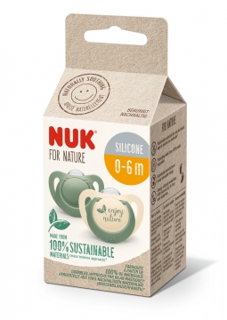 *NUK for Nature silikoni Huvitutit 0-6 kk 2kpl/pkt 