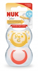 NUK Star Latex Huvitutit 6-18 kk 2kpl/pkt 