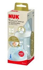 *NUK Nature Sense PP Temp Control Tuttipullo 260 ml Valkoinen 