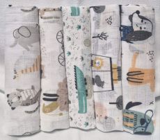 EGAKids Harsoliinat 100% puuvillaa 70x80 cm 5 kpl/pkt 7473