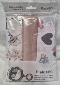 EGAKids Harsoliinat 100% puuvillaa 60x80 cm 3 kpl 0213