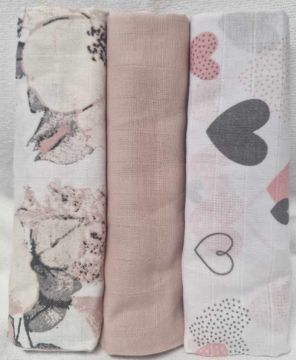 EGAKids Harsoliinat 100% puuvillaa 60x80 cm 3 kpl 0213