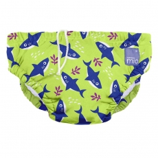 *BAMBINO MIO SwimNappy Uimavaippahousut, M 6-12kk (7-9kg) Neon Shark