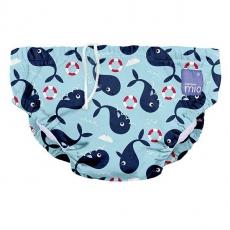 BAMBINO MIO SwimNappy Uimavaippahousut,  M 6-12kk (7-9kg) Whale Wharf 